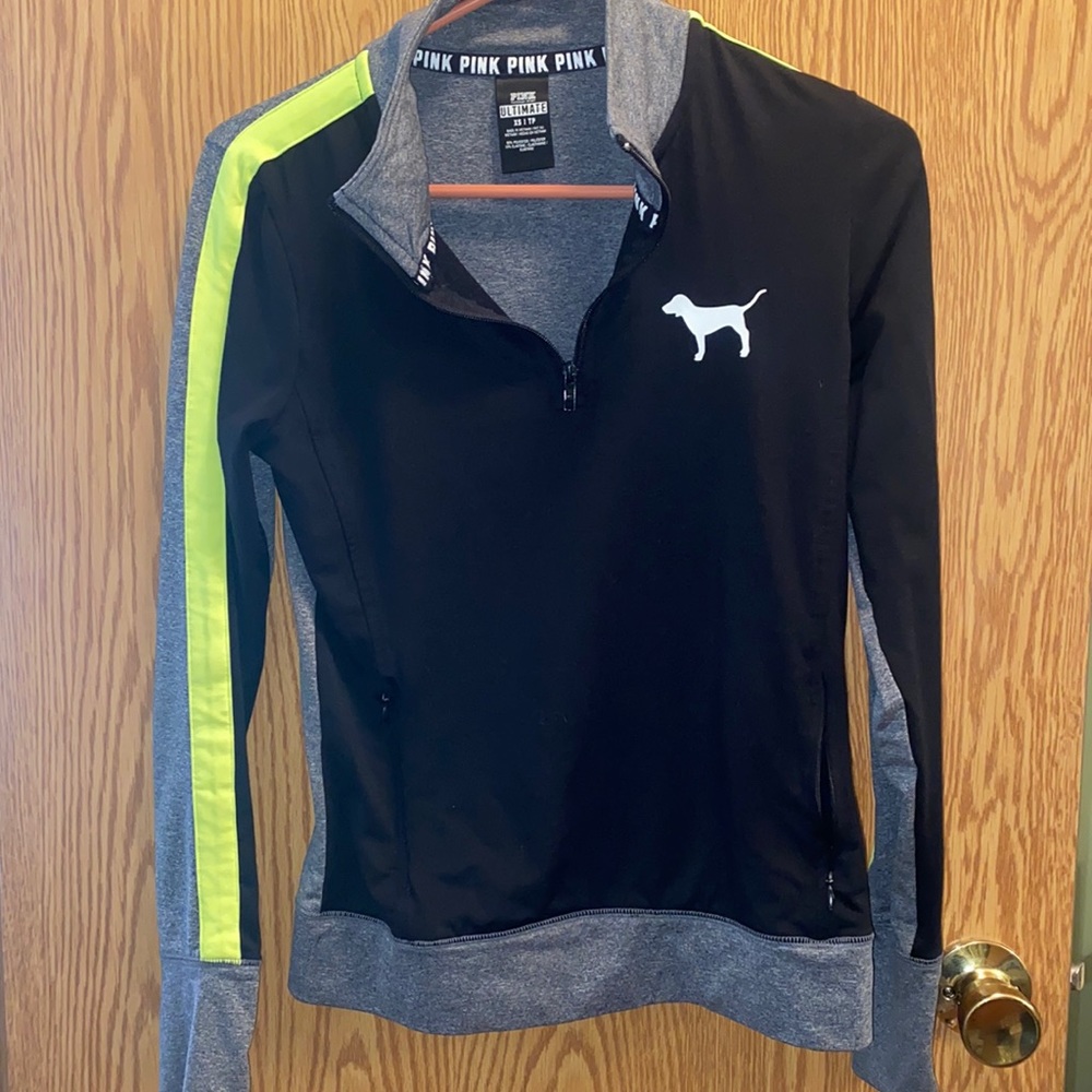 Victoria secret pink quarter zip top